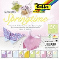 folia Faltblätter, Springtime, 150 x 150 mm, 80 g/qm