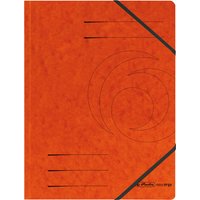 herlitz Eckspannermappe easyorga, A4, Karton, orange