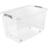 keeeper Aufbewahrungsbox, leo, 56 Liter, transparent – Bild 2