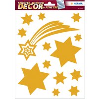 HERMA Weihnachts-Fensterbild, Sterne, gold – Bild 2