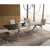 DELIFE Edge Esstisch rund Edelstahl