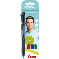 Pentel Liquid Gel-Tintenroller EnerGel-X BL107, 4er Etui – Bild 2