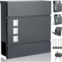 monzana 108103 Designer Briefkasten Anthrazit