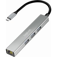 LogiLink USB 3.2 Gen1 Hub, 4 Port, Aluminiumgehäuse