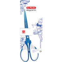 herlitz Schere my.pen, spitz, blau/weiß