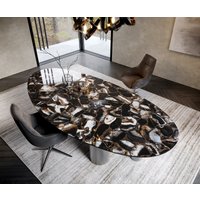 DELIFE Edge Esstisch Oval Keramik