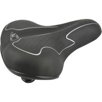 FISCHER Touren-Fahrradsattel Elastomer, schwarz/weiß – Bild 2