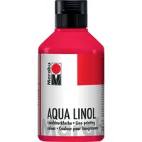 Marabu Aqua-Linoldruckfarbe, karminrot, 250 ml – Bild 2