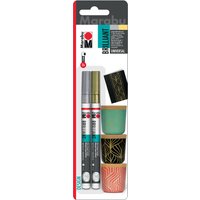 Marabu Lackmarker, Brilliant Painter Basic, 2er Blister