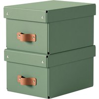 LEITZ Aufbewahrungsbox-Set Puro, Karton, 7 Liter, salbeigrün