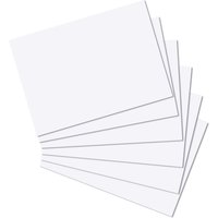 herlitz Karteikarten, DIN A4, blanko, weiß