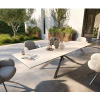 DELIFE Edge Outdoortisch Keramik Edelstahl