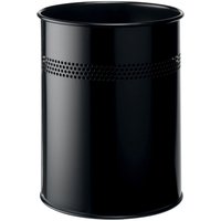 DURABLE Papierkorb METALL, rund, 15 Liter, schwarz – Bild 2