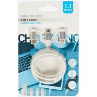 Soundlogic 3-in-1-Ladekabel, ca. 1,1m