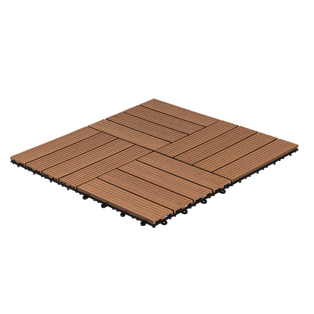 WPC Holzfliesen BAVARO Hellbraun - 1m – Bild 6