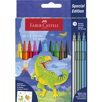 FABER-CASTELL Fasermaler Dino, 10 3 Kartonetui – Bild 2