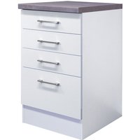 Schubkastenunterschrank Neo Weiß 50cm – Bild 2