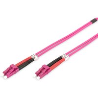 DIGITUS LWL Patchkabel, LC-Duplex - LC-Duplex, OM4, 1,0 m