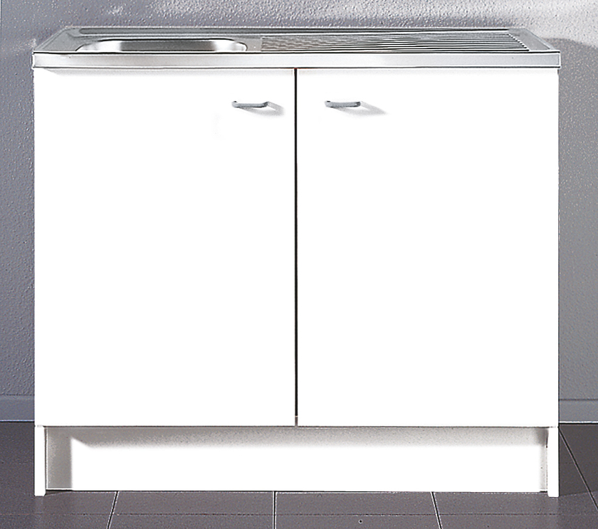 Spülenunterschrank Speed Weiß Nachbildung ca.100x 85x47cm – Bild 6