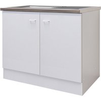 Spülenunterschrank Speed Weiß Nachbildung ca.100x 85x47cm