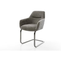 Freischwinger Pejo-Flex Bouclé Soft Schlamm Freischwinger flach Graphit Taschenfederkern