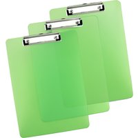 RAPESCO Klemmbrett, DIN A4, PP, transparent-grün, 3er Set – Bild 2