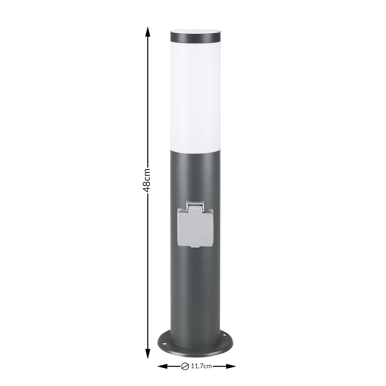 monzana 107434 Wegeleuchte Anthrazit – Bild 3