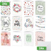 sigel Geburtstagskarten-Set, Happy Birthday