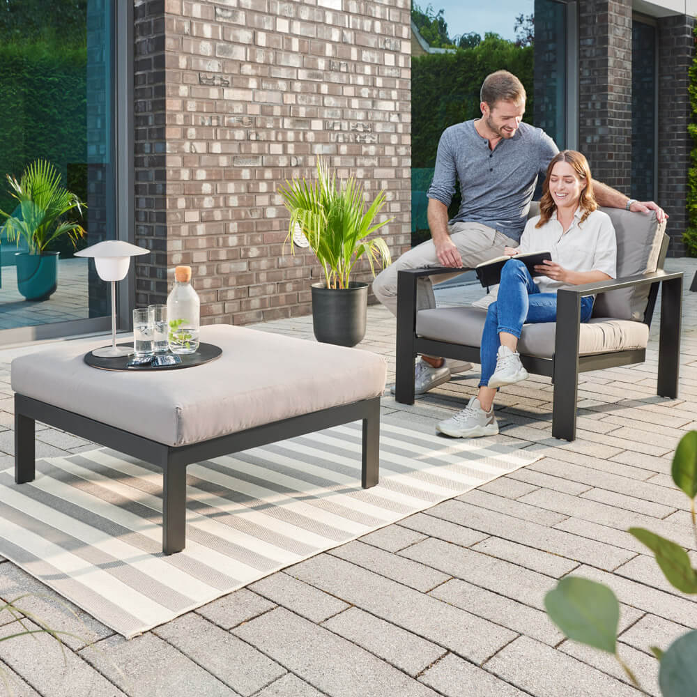 Gartenlounge Aluminium RIO S - Anthrazit – Bild 3