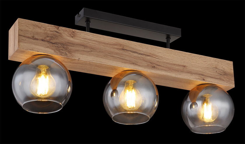Globo Moitas Deckenlampe Holz braun – Bild 4