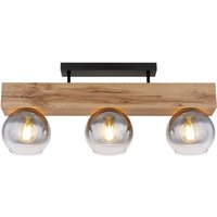 Globo Moitas Deckenlampe Holz braun