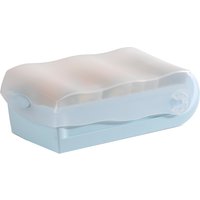 HAN Lernkartei CROCO, A7 quer, pastellblau-transluzent