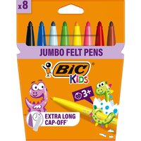 BIC KIDS Fasermaler Visacolor XL ecolutions, 8er Kartonetui