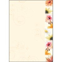 sigel Design-Papier, DIN A4, 90 g/qm, Motiv, Flowerstyle