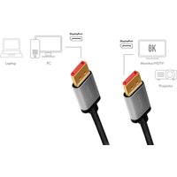 LogiLink DisplayPort 1.4 Kabel, Stecker - Stecker 3,0 m – Bild 2
