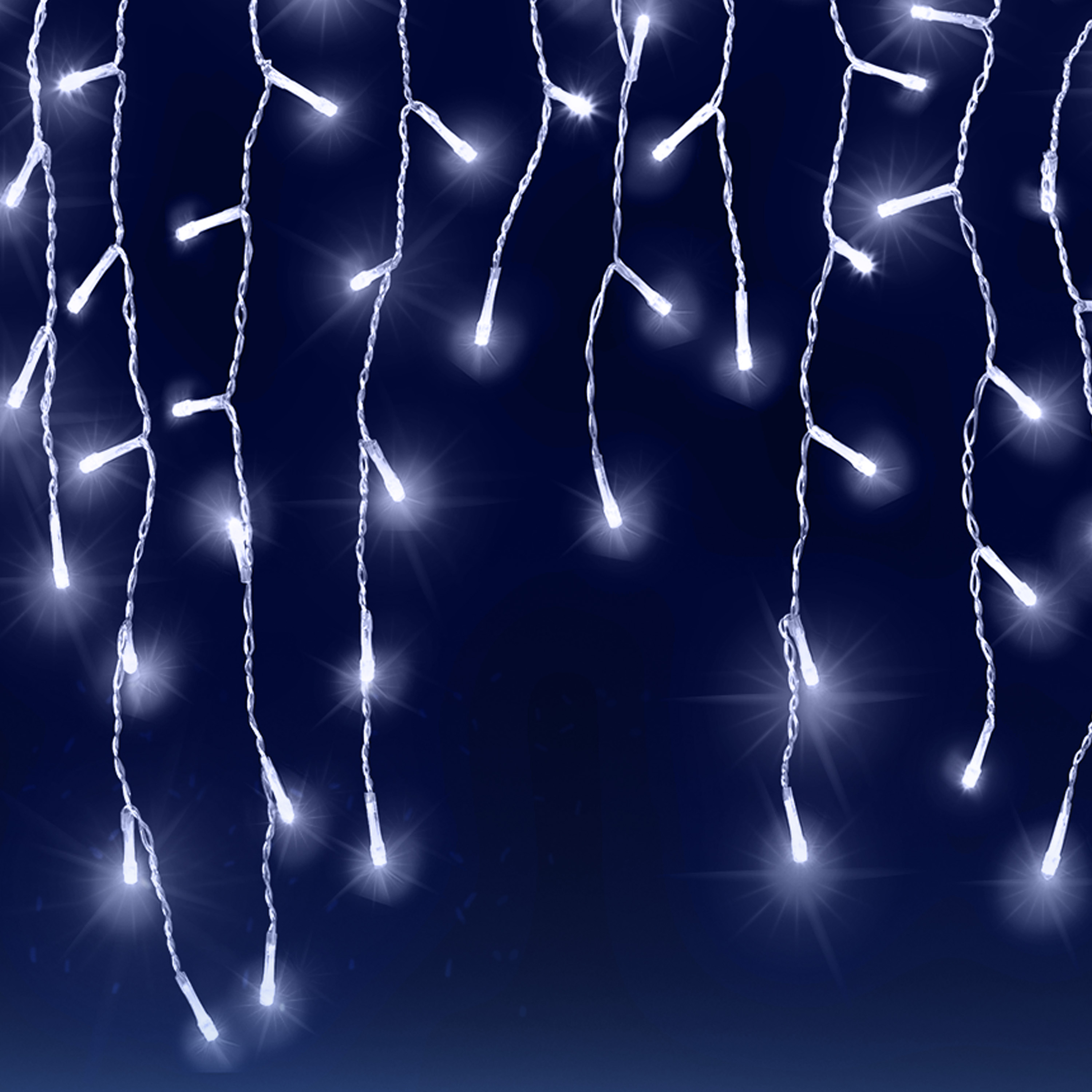 monzana Regenlichterkette LED Kaltweiß 20m – Bild 3