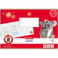 herlitz Rechenheft x.book, DIN A5 quer, Lineatur R / kariert