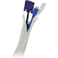 LogiLink Kabelbündler, Gewebeschlauch, grau, 1,80 m – Bild 2