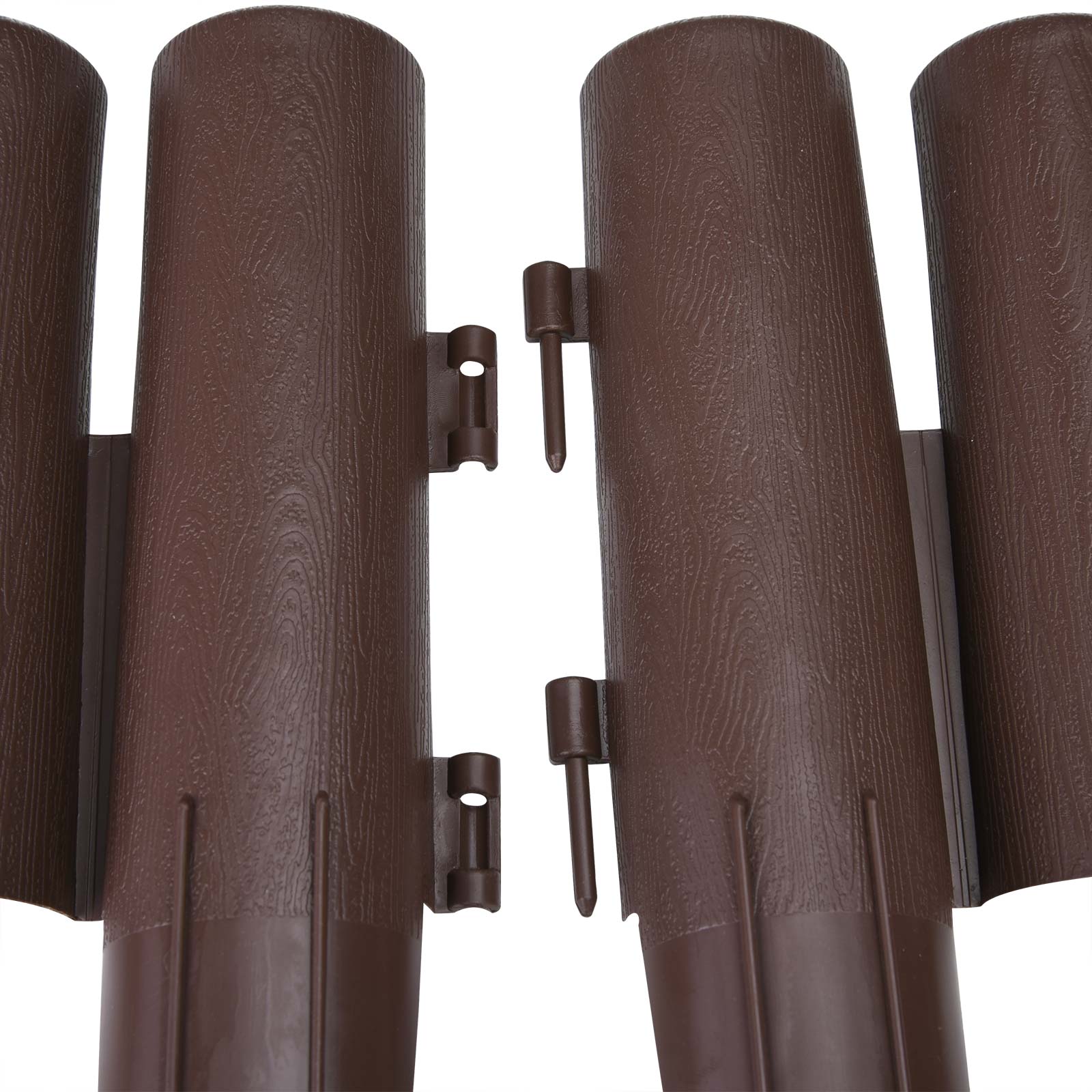 Deuba Beeteinfassung 4er-Set Braun 8,96m – Bild 3