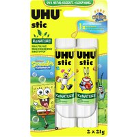 UHU Klebestift stic ReNATURE Spongebob, 2 x 21 g, Blister