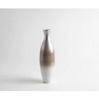 Vase Nuvia B20 x T20 x H68 cm Glas Mokka Opal Handgemacht