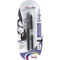 PentelArts Brush Pen Pinselstift, Gehäuse schwarz