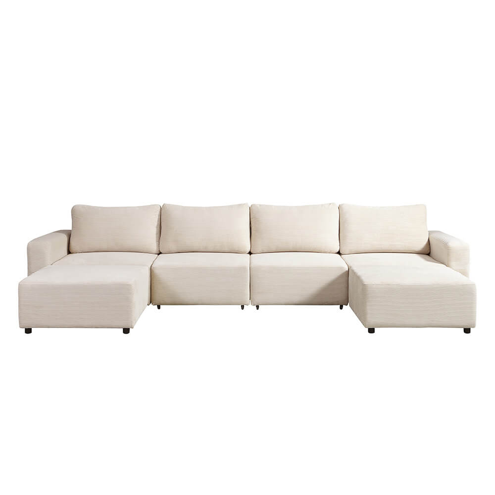Home Deluxe 4058166324719 Schlafsofa Beige – Bild 3