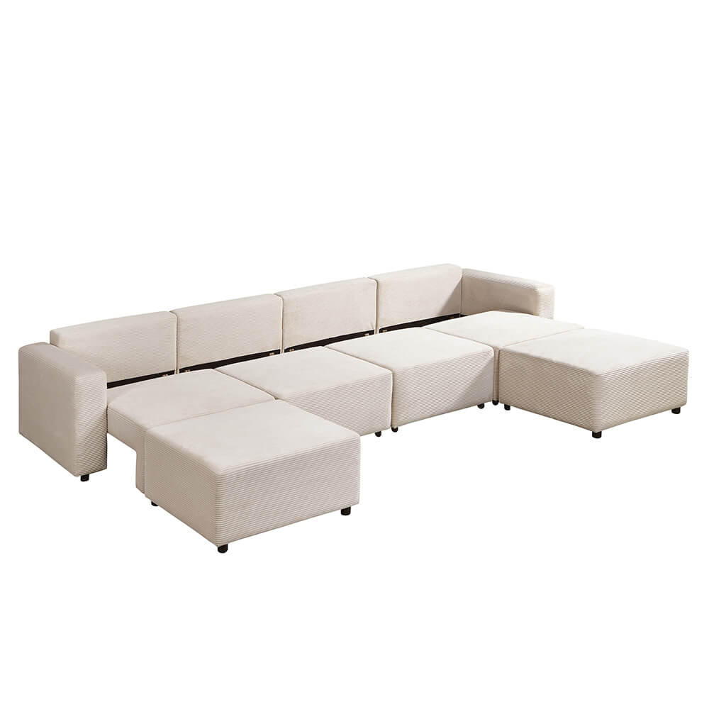 Home Deluxe 4058166324719 Schlafsofa Beige – Bild 5