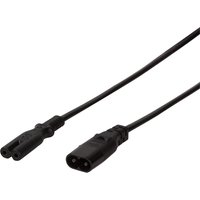LogiLink Kaltgeräte-Verlängerungskabel, C8 - C7, 2,0 m