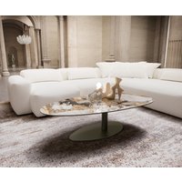 DELIFE Edge Couchtisch Oval 140x75 cm