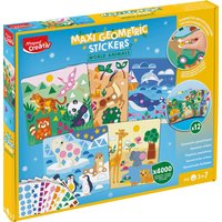 Maped Creativ Geometrie-Sticker-Set TIERE DER WELT, Maxi – Bild 2