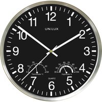UNiLUX Wanduhr WETTY, Durchmesser: 300 mm, schwarz