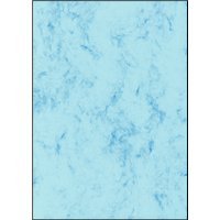 sigel Marmor-Papier, A4, 90 g/qm, Feinpapier, blau