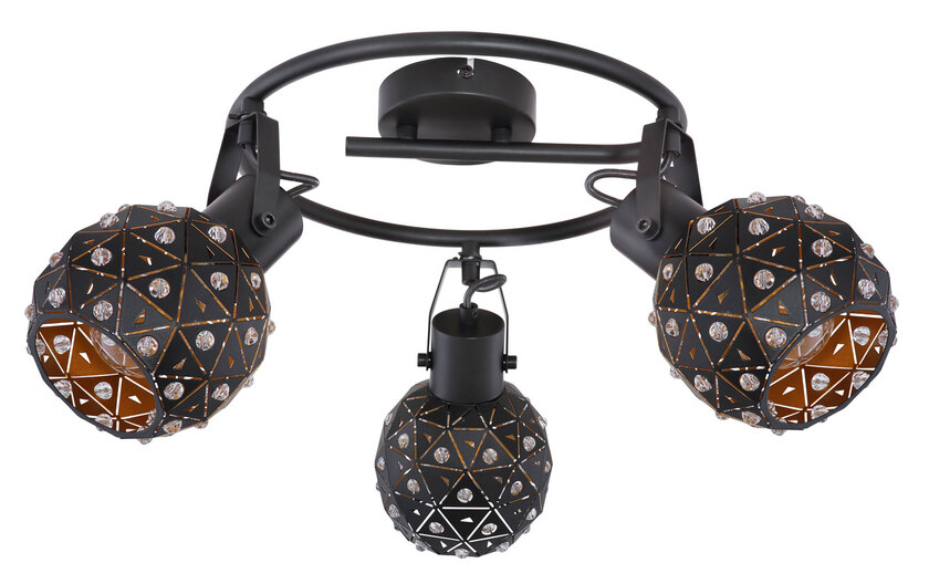 JODIE Strahler schwarz 54029-3, D/H: 26 x 29 cm, Metall, Glas – Bild 6